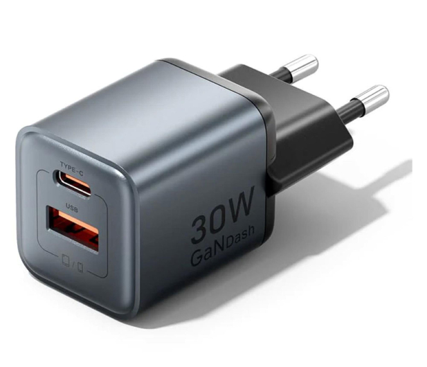 Vention Ładowarka 30W GaN 1x USB-A 1x USB-C czarna - 1543401 - zdjęcie